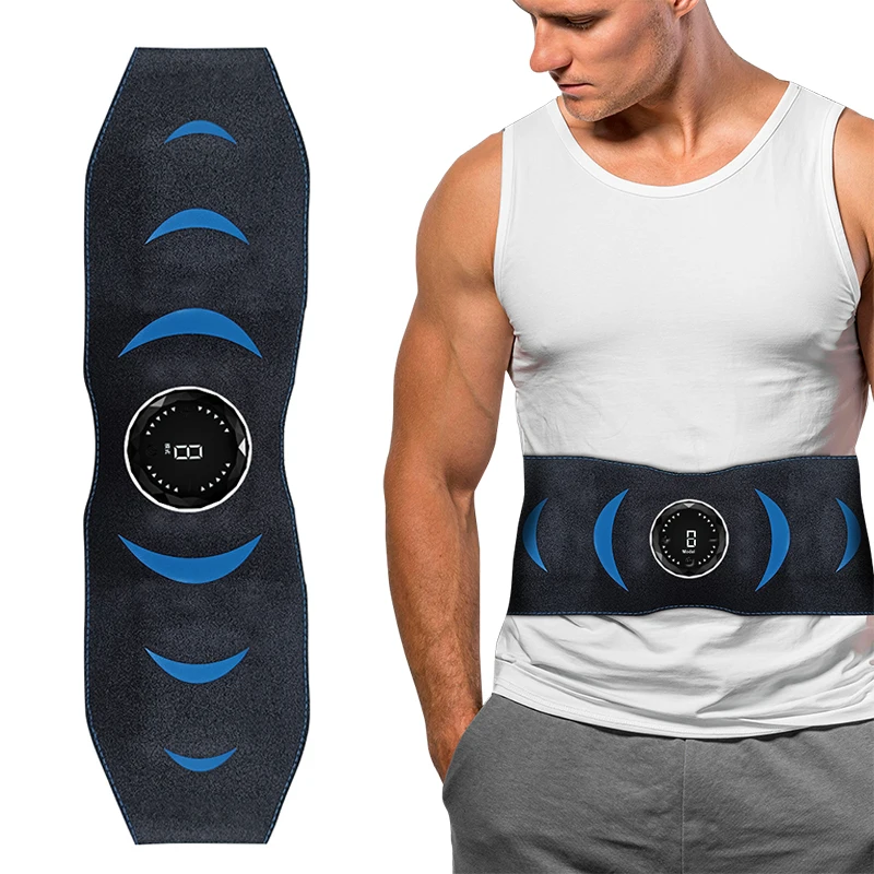 EMS Abdomen Muscle Stimulator Training Belt Touch Control Waist Fitness Massager Home Training Exercise Abdominal Muscle Trainer factory price muscle trainer eight pack fitness equipment toner belly leg arm exercise health abdominal fitness training toning