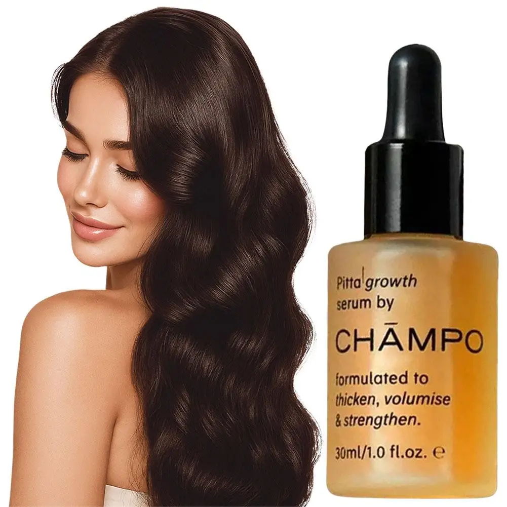 CHĂMPO Siero per la crescita e l'infoltimento dei capelli, Essenza volumizzante e rinforzante anticaduta, Nutriente in profondità, Idratante e Lisciante - immagine 3