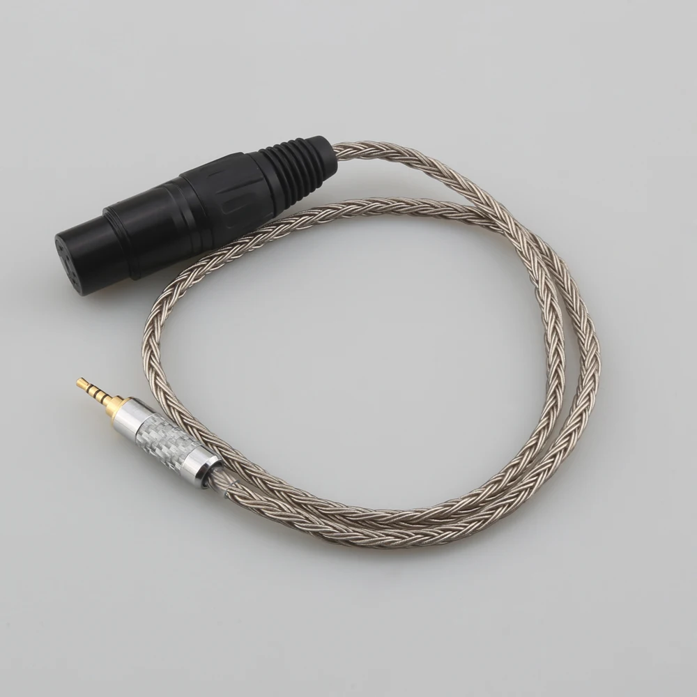 16Core 2.5 balanced cable Carbon Fiber Conversion male Plug to 2.5mm 3.5mm 4.4mm 4pin xlr Female Gold-plated for audio headse