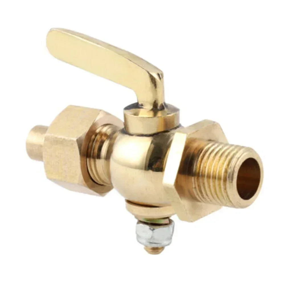 Messing brandstofkraan, 1/8-1/4 inch benzine kraan voor vintage