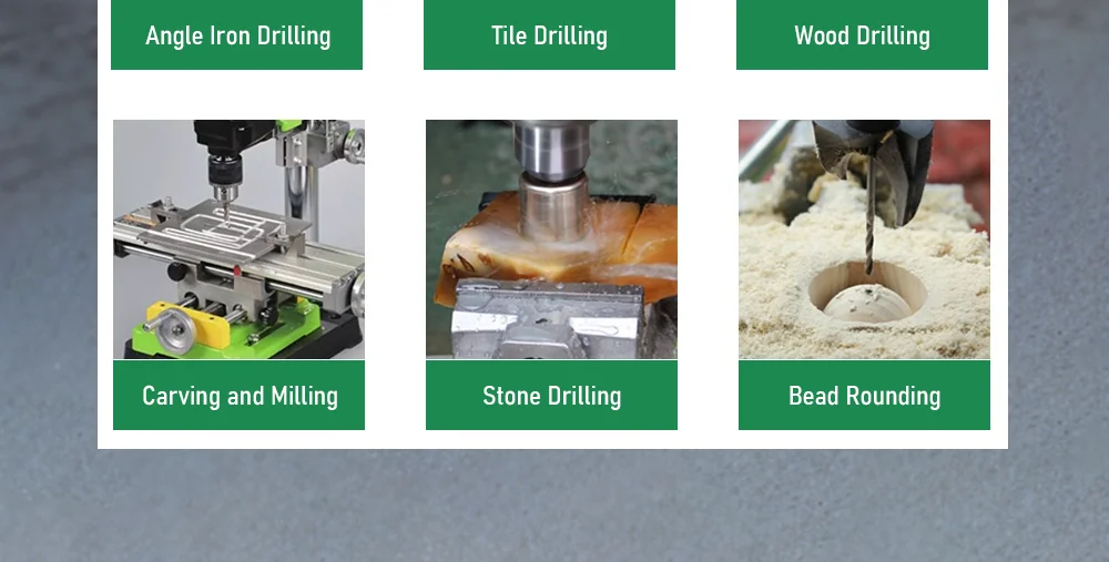 Powerful 800W Mini Drill Press Bench Top Drilling Machine with Drill Bits Kit fo