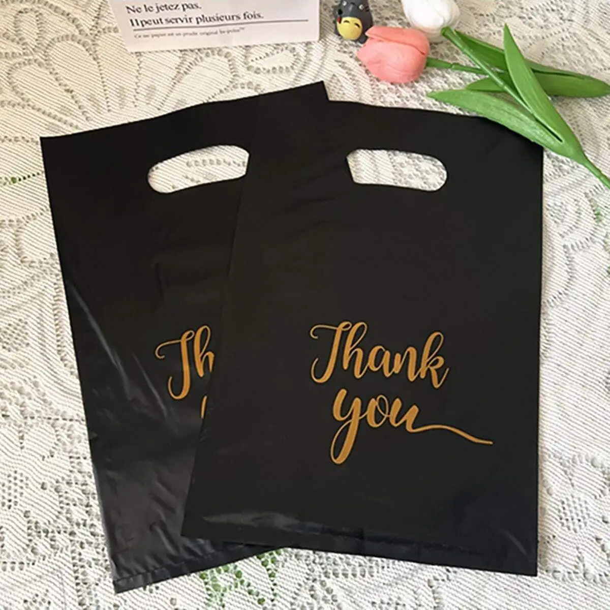 100pcs Wedding Party Favor Gift Bags Plastic Candy Biscuit Packing