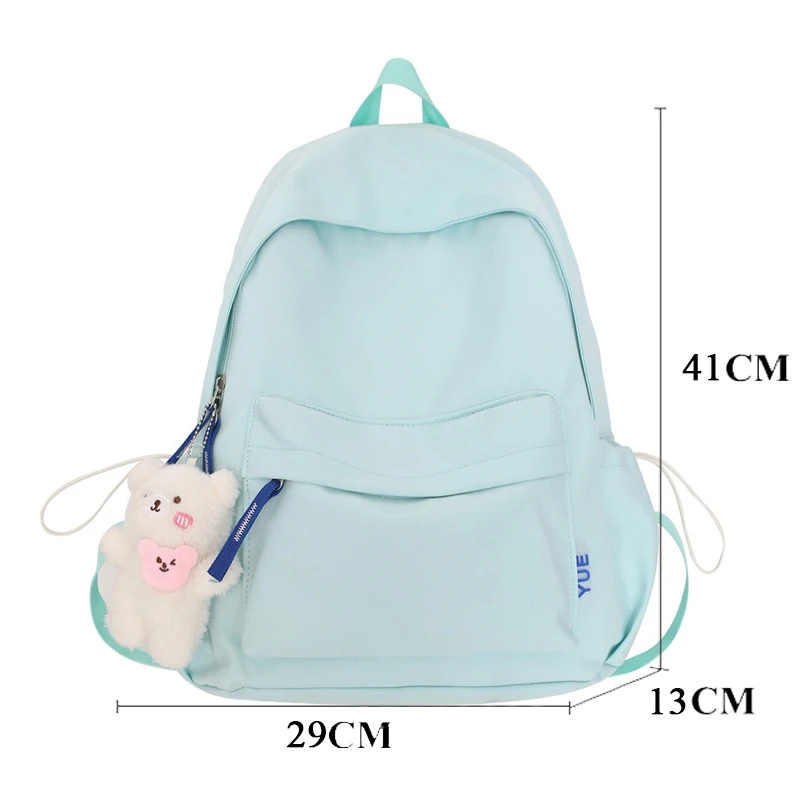 Women Mochila Fashion Cute Girls Bookbag for Schoolbag Summer Teens Student Backpack Laptop Rucksack Solid Travel Bag