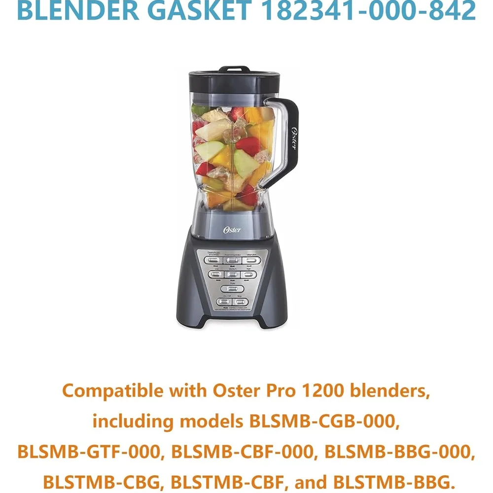 Blender Gaskets 182341-000-842 Compatible with Oster Pro 1200 Blenders Silicone Rubber Blender Sealing Ring Sealing Ring 4Pcs
