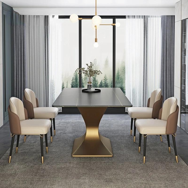 

Nordic Large Rectangular Dining Table Restaurant Modern Luxury Dining Table Living Room Muebles Hogar Kitchen Furniture WZ