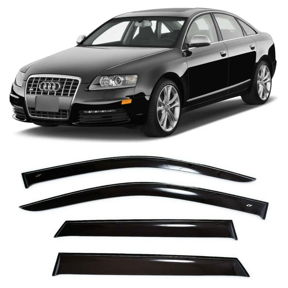 Window deflectors Cobra tuning A10105 car Audi A6 (4F/C6) 3 lll Sd Sedan  2005 2011 4 pcs/set. Visor rain sun and wind deflector visor accessory  tuning|Awnings & Shelters| - AliExpress
