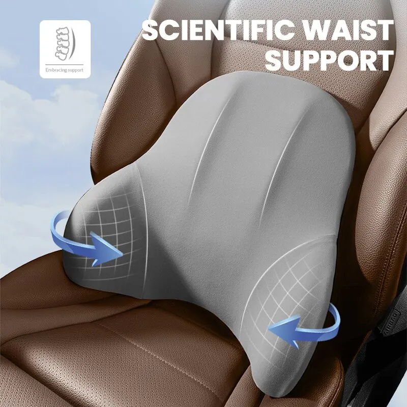 Car Neck Pillow Memory Foam Protection Lumbar Backrest Cushion Lumbar Cushion Car Headrest, lumbar back cushion,car neck pillow,car seat cushion,car back cushion,car cushion