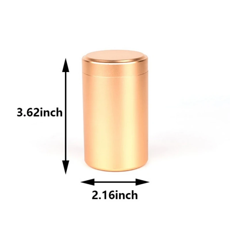 70ml Aluminum Storage Jar Portable Airtight Smell Proof Container Bottle Multipurpose Storage Container for Spices Coffee Tea