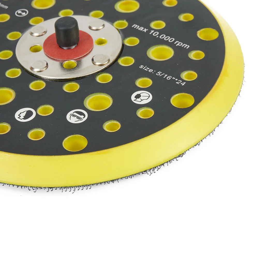 6 In Sander Backing Pad 150mm 52 Holes Hook&Loop Dust Free Sanding Disc 5/16