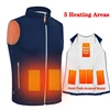 Winter Heated Vest Jacket for men women 5/8 Areas Jacket Heated Heating Warmer USB Tactical Jacket Thermal Vest Body Waistcoat 1