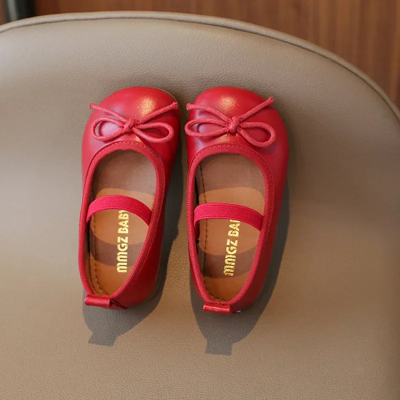 Girls Flats PU Leather Shoes Spring Autumn Kids Dancing Shoes For Girl Soft Flexible leather shoes girls shoes girls flats