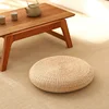 Japanese Style Round Tatami Cushion Yoga Meditation Floor Cushions Handmade Pillow Floor Natural Straw Cushion Decor Mat Sit 2