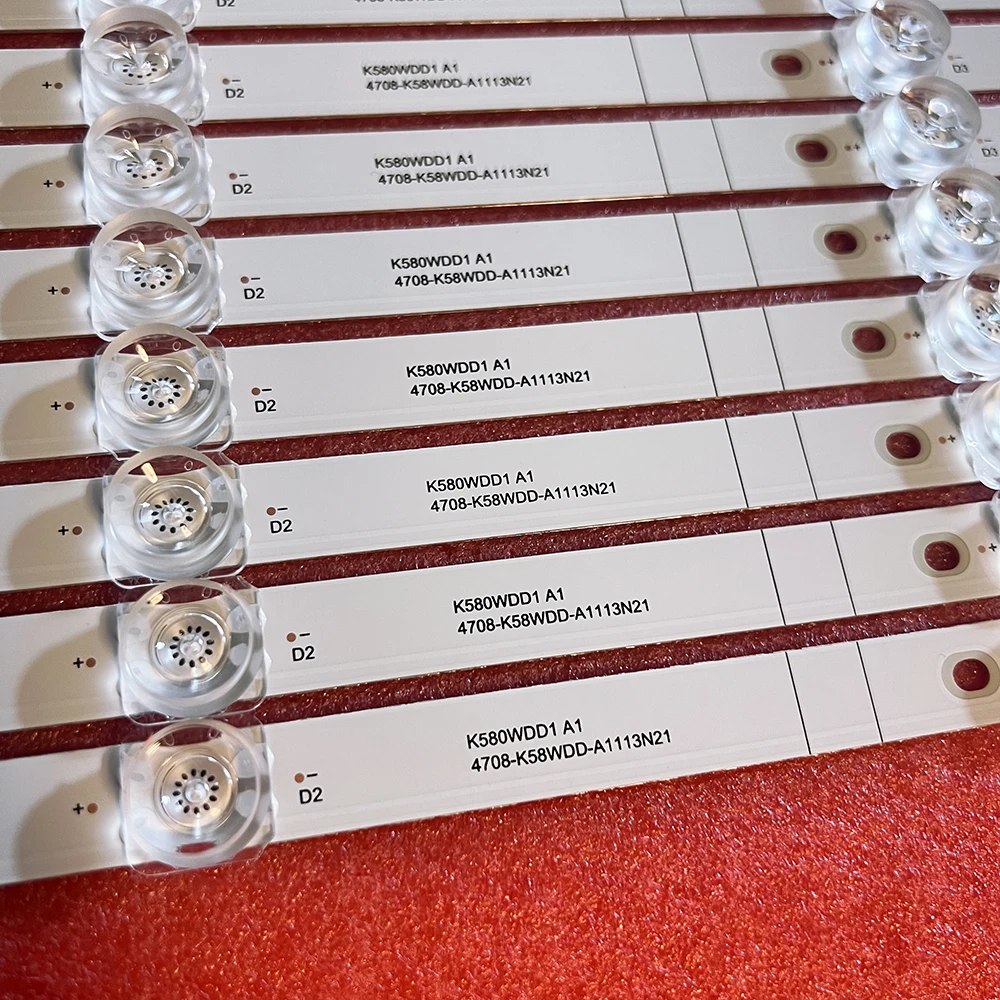 10PCS LED strip For Kuhk5820 A2 ONN 58D1U-FISDB K580WDE1 A2 4708-K58WDD-A2117N01 K580WDE1 A1 K580WDD1 A1 4708 K58WDD A1117N01