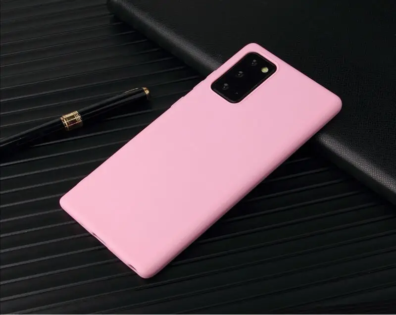 Matte Silicone Soft Candy Color Phone Case - Universal Back Cover