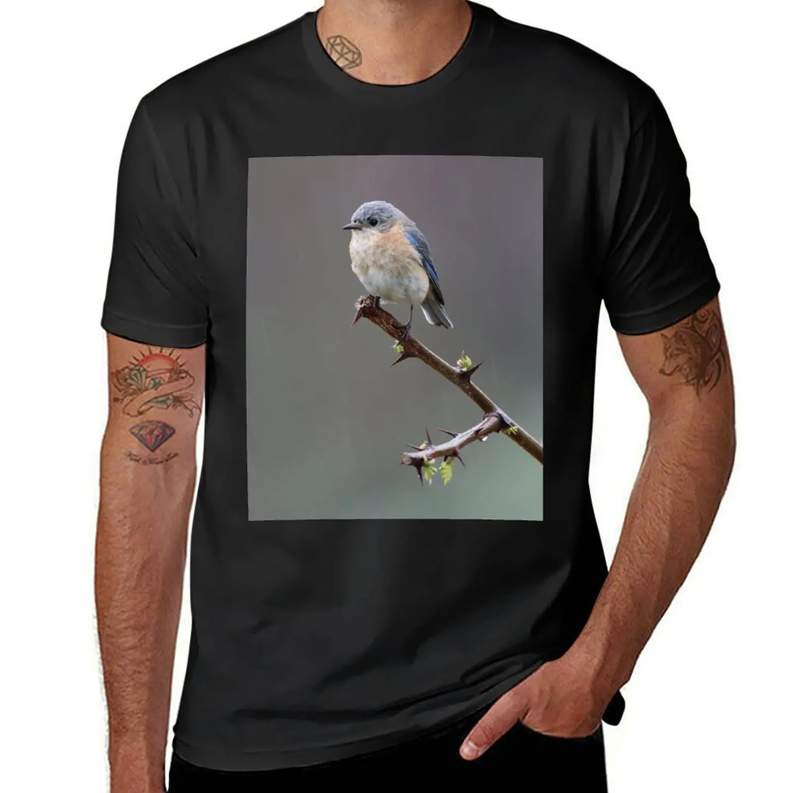 

Springtime Bluebird T-Shirt vintage hippie clothes mens t shirt