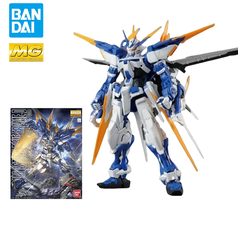

Original Bandai MG 1/100 MBF-P03D Gundam Astray Blue Frame D Assembly Model Trendy Toy Doll Children's Holiday Gifts Collectible