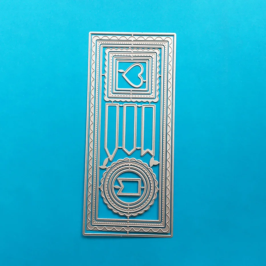 

Two square bezel combinations Scrapbooking Cutting Dies Yiwu stock clearance DIY Paper gift Card Making metal craft Album