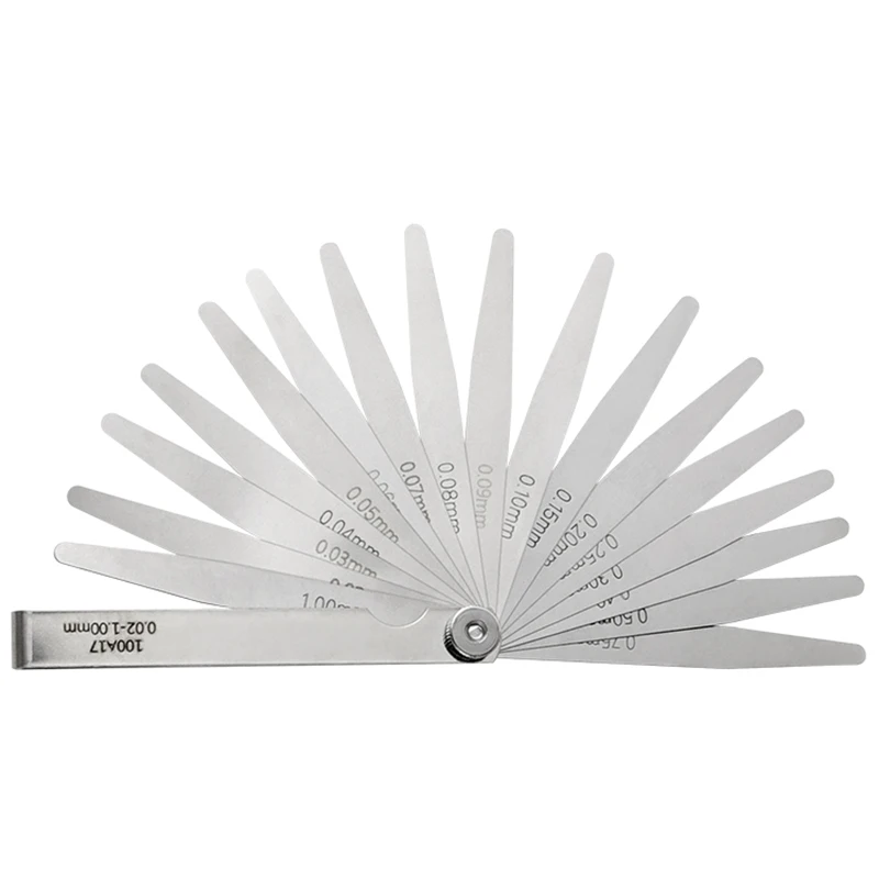 100A Gauge Micrometer Stainless Steel Thickness Gauge Manual Gap Measuring Instrument 17pcs