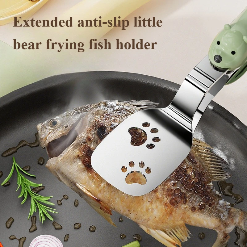 베어스 스테인리스 스틸 휴대용 주방 도구 - 이중 기능 주방 다용도 주걱 및 포..