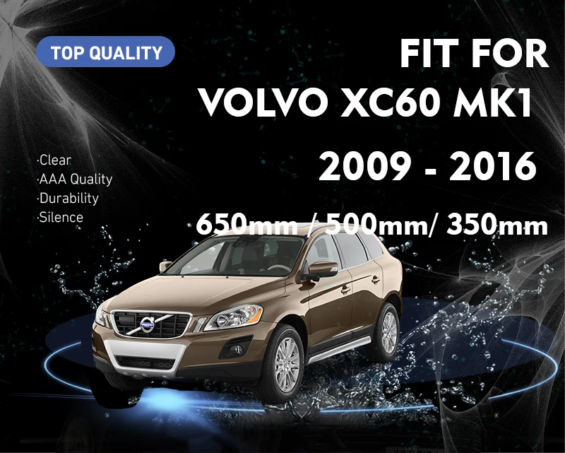 Vorne Hinten Wischer Klingen Pinsel Für VOLVO XC60 MK1 2009-2016 XC 60 Coaster Windschutzscheibe Windschutz Auto Zubehör Fenster 2010 – Detail 1