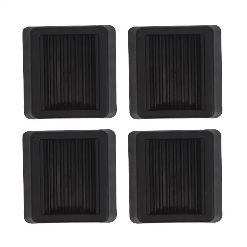 4 قطعة كرسي مكتب عجلة سدادة الأثاث المذرة الصلبة حافظات الأرضية المضادة للاهتزاز وسادة كرسي الأسطوانة قدم المضادة للانزلاق حصيرة