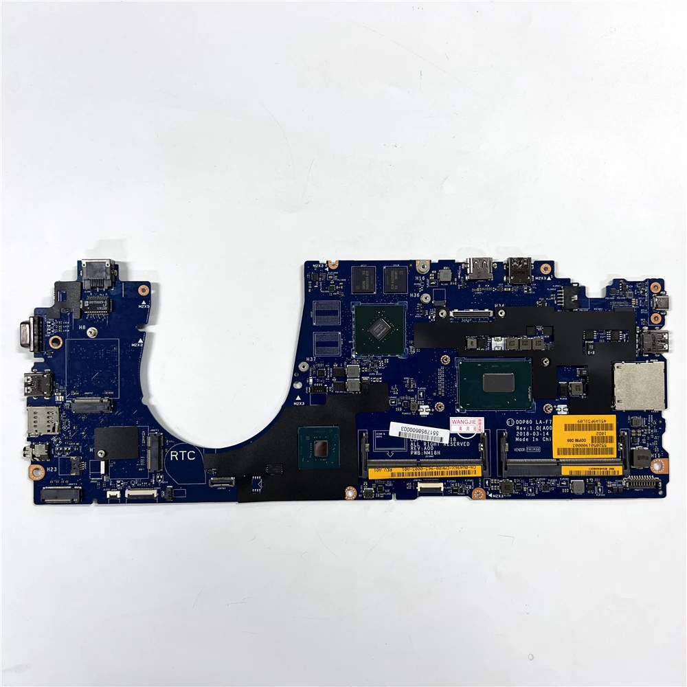 

USED Laptop Motherboard CN-0W496X LA-F712P FOR 5591 WITH I5-8400H SR3Z1 cpu 940MX 2GB Fully tested 100% work