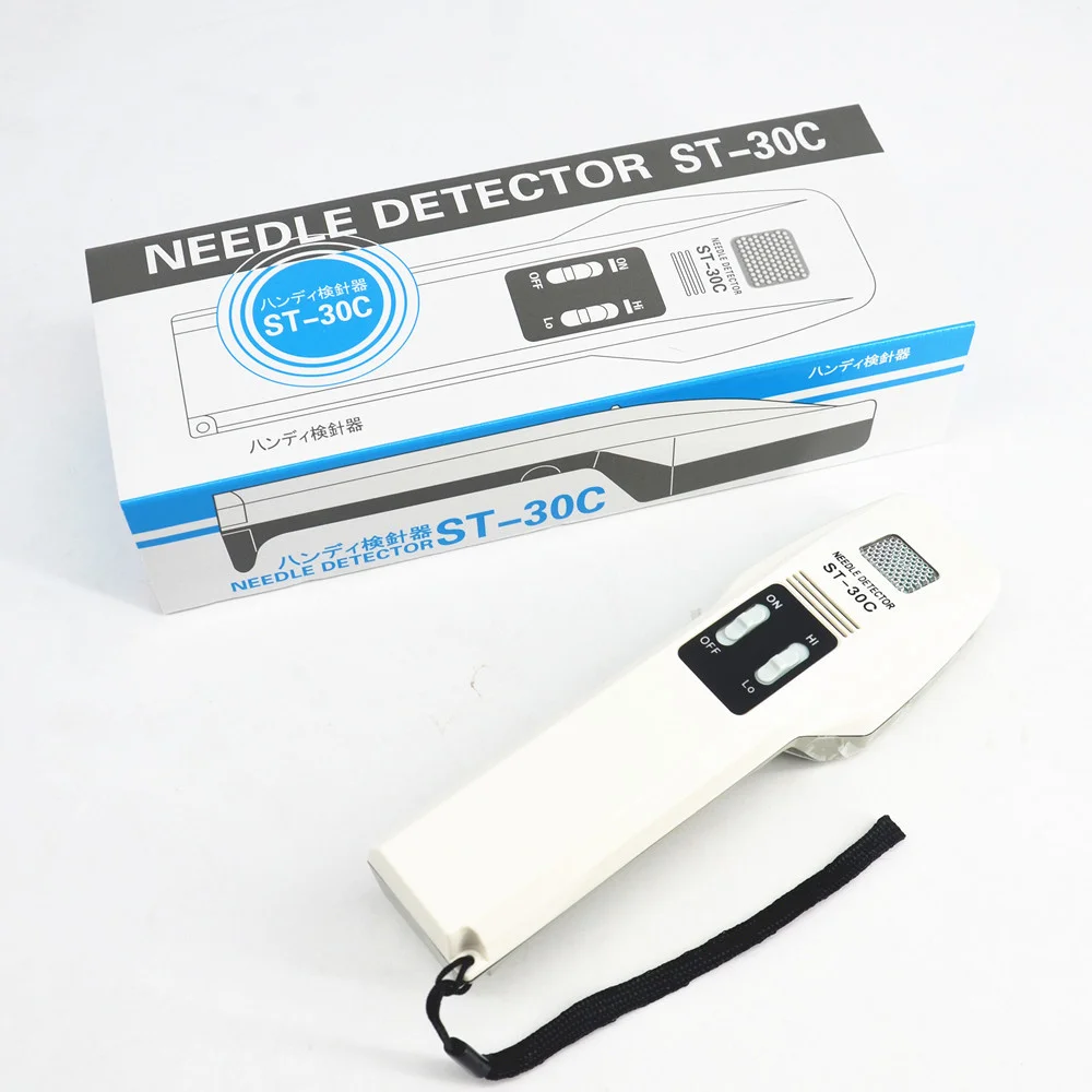 ST-30C Metal Iron Needle Detector Food Clothing Knitting Toy Bedding Broken Pins Nails Clips Scanner Missed Metal Object Scanner 6