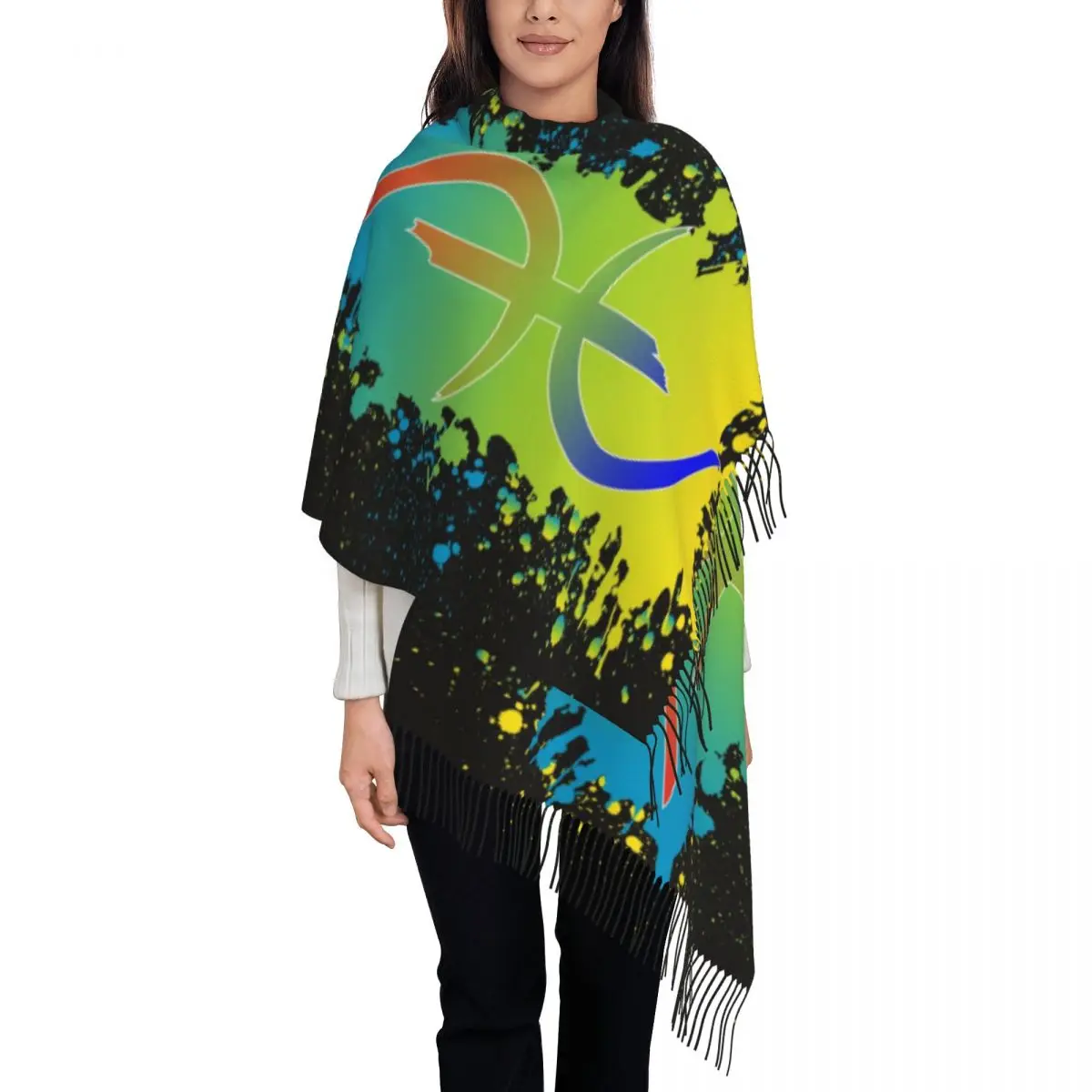 

Customized Printed Standard Drapeau Amazigh Berber Scarf Men Women Winter Warm Scarves Imazighen Kabyle Shawls Wraps