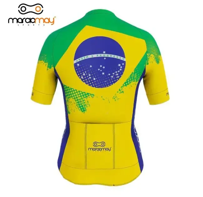 Marciomay Summer Women Yellow Cycling Short Sleeve Jersey Road Bike MTB Cycling Shirt Racing Breathable Quick Dry Sport Clothing