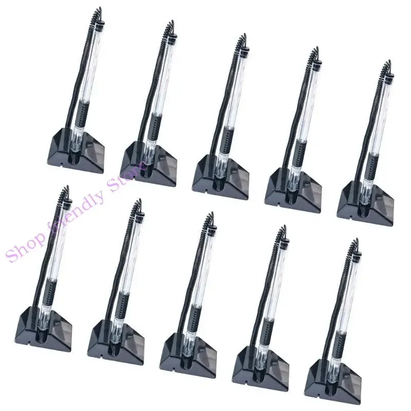 리셉션 데스크에 대 한 스탠드 카운터 펜 등록 젤 펜 보안 펜 홀더와 체인에 10Pcs 리셉션 펜 데스크