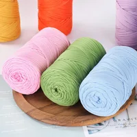 400g Large Roll Solid Color Cloth Strip Thread Without Pilling Baby Cradle Thread Simple Hand Woven Hook Wrap Thread 1