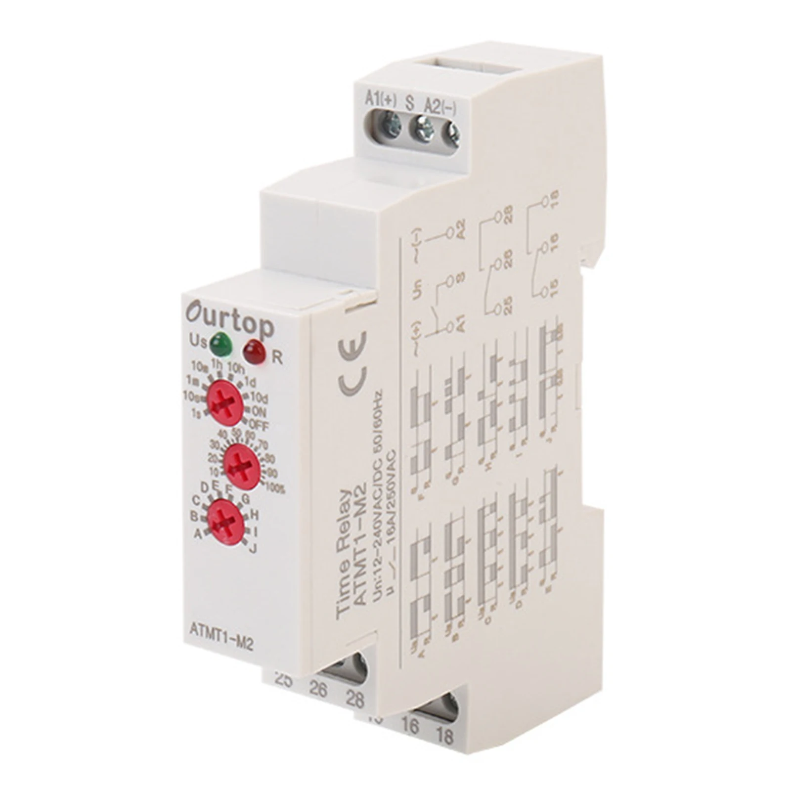 

Improve Precision with the Multifunctional Timing Relay, 10 Time Ranges, LED Indicator, Guide Rail Installation for Easy Setup