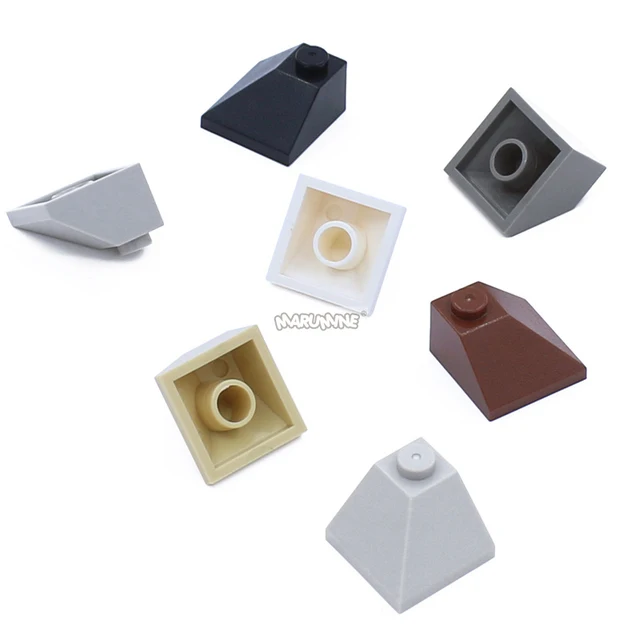 Marumine MOC Brick Parts 20PCS Slope 45° 2x2 Double Convex Corner 3045 Compatible Building Blocks Designers Assemble Particles 3