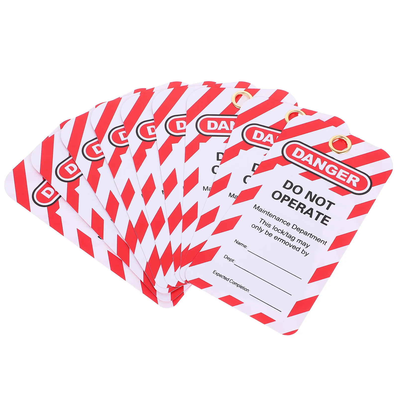 

10pcs Lockout Tags Danger Tags Do Not Operate Tags Lockout Hanging Tags for Factory Equipment