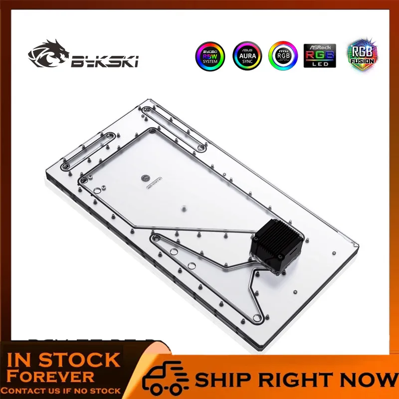 Bykski Rgv-Tt-P7-P, Piastra Distro Rgb Per Thermaltake P7 Custodia Dinamica, Pompa Serbatoio Acqua Serbatoio Scheda Per Il Raffreddamento Del Pc