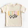 Big Brother Littler Sister Printed Kids Shirt Summer Sibling T-shirt Tops Boys Girls Short Sleeve Tee Clothes Child Retro Outfit 4