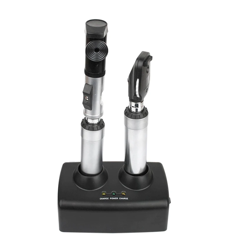 YZ24B+YZ11D Ophthalmic Equipment Ophthalmoscope Retinoscope Diagnostic Set With Aluminum Case