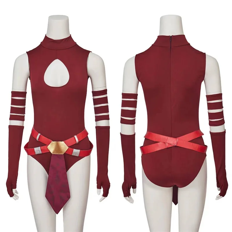 

Ahsoka Tano Cosplay Costume Red Jumpsuit Clone Halloween Outfit Fancy Women Suit