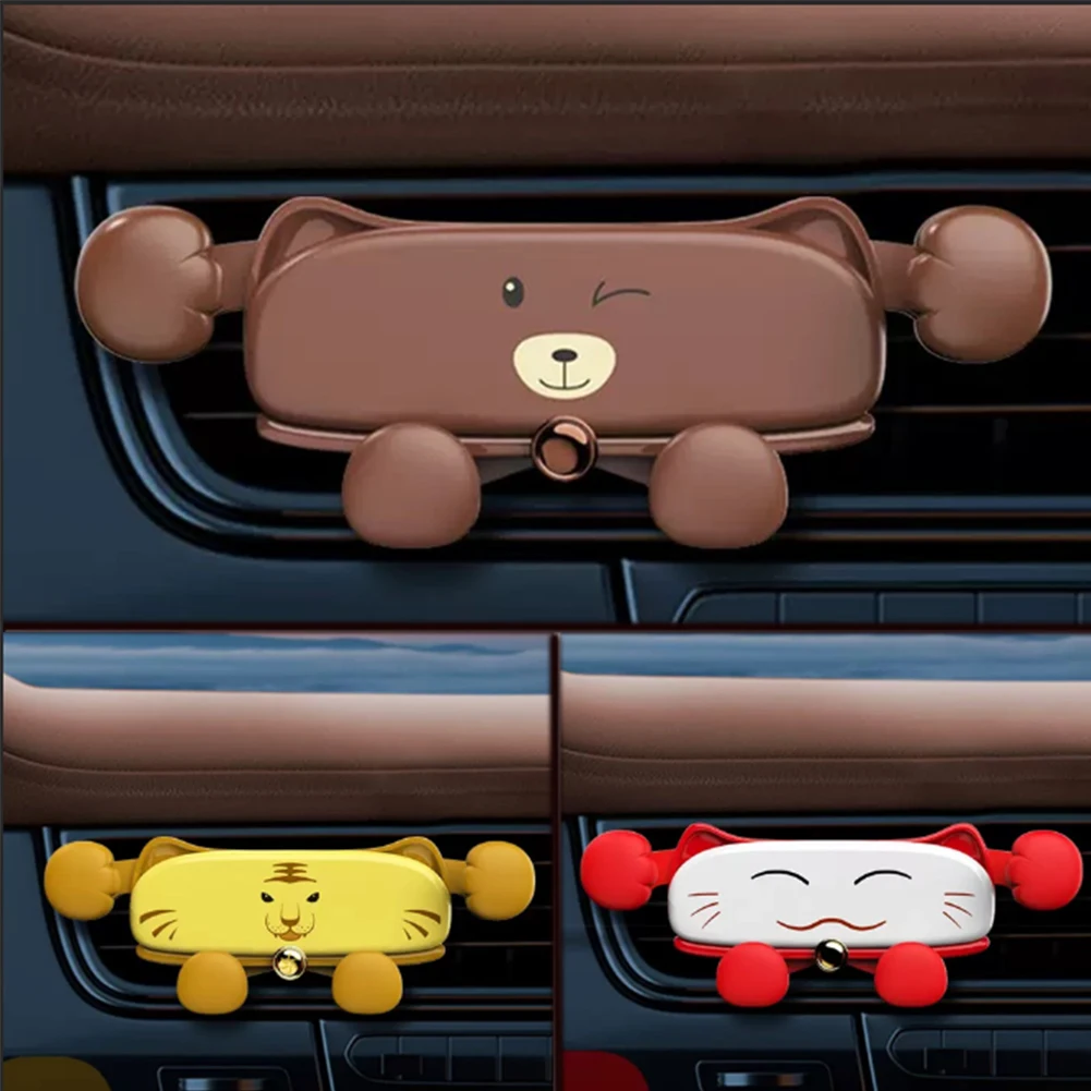 Car Phone Holder for Peugeot 3008-cute cartoon style Screen Navigation Bracket Base Wireless Accessories