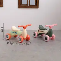 NEW Simulation Mini Cute Kids Balance Car Four-wheeled Baby Sliding Scooter Ornament Creative Assembly Children's Car Toy Gift 5