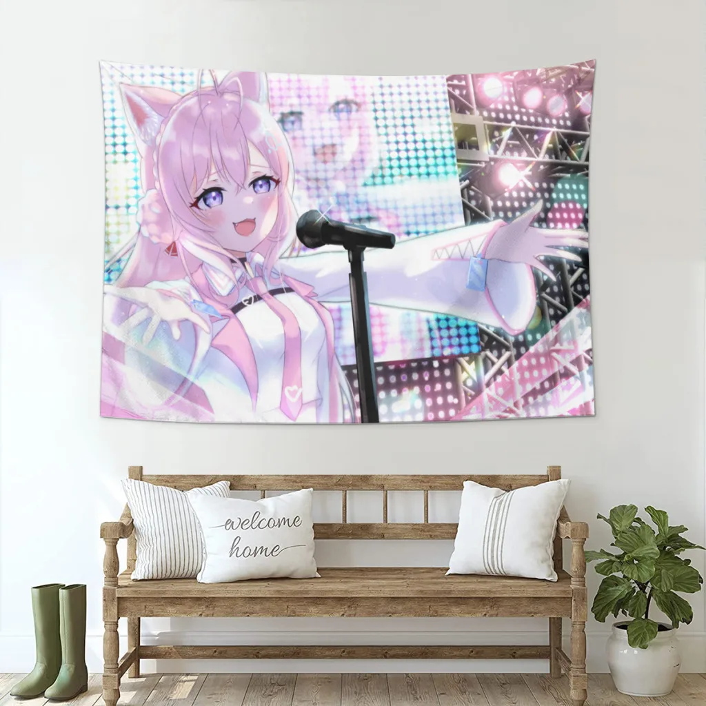 Фото Аниме Hololive Kawaii гобелен эстетический Декор для комнаты украшение стены №1