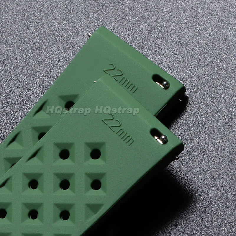 Waterproof Quick Release Perforated Silicone Watch Strap - Tropical Design