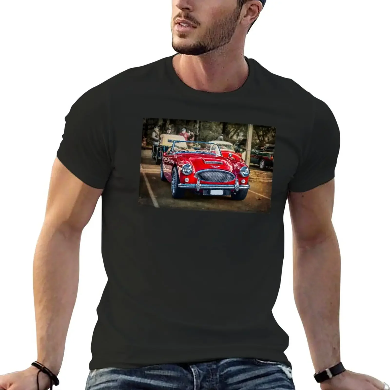 Red Austin Healey 3000 Mkiii T-Shirt Top Vestiti Carini Magliette Estive Maglietta Oversize Da Uomo