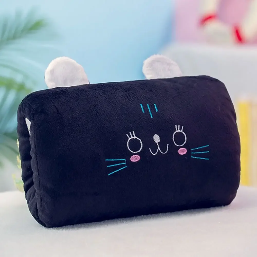 Home Winter Pillow portable hand warmer Strawberry Nap Bear Cat Soft Toys Gifts Kids Animal/fruit Plush Cushion