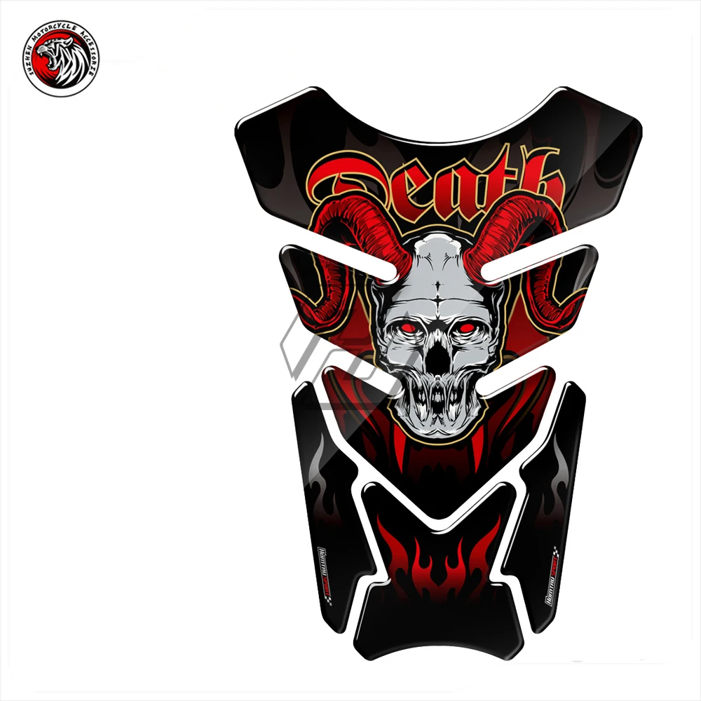 3D Tank Pad Gel Protector Sticker Universal for Motorbike NINJA CBR Tank universal 3d motorcycle tank pad gel protector sticker death grim reaper skull tankpad epoxy resin luxury tank for motorbike