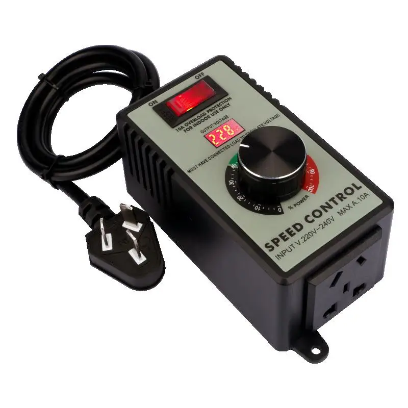 

220V Angle Grinder Governor Speed Controller Hand Drill Polishing Machine Fan Stepless Speed Switch