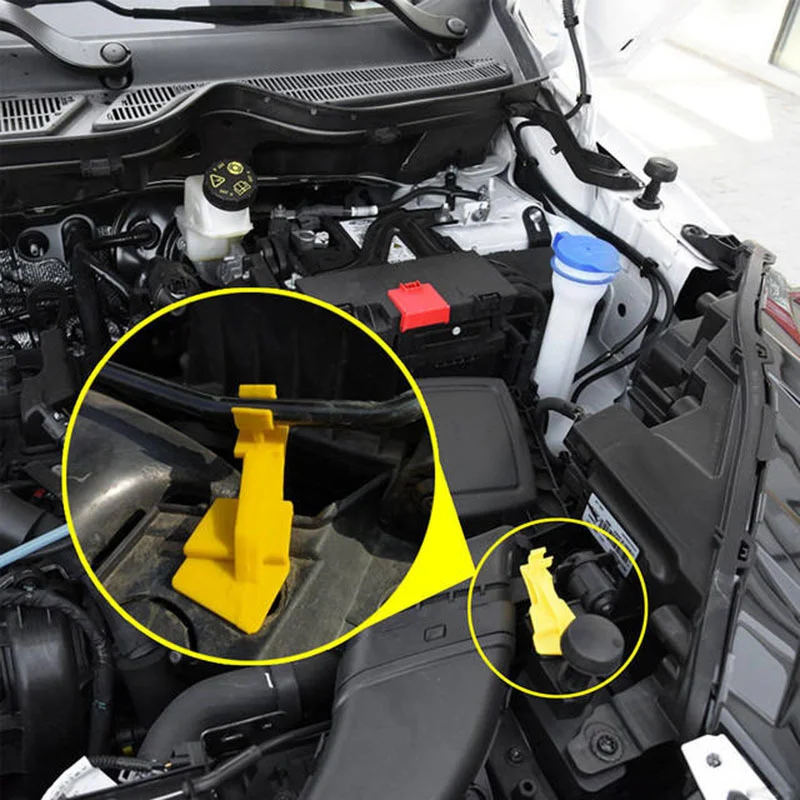 1PCS Motori per auto Cofano Barra di supporto Stanchion Base di fissaggio Clip per Ford Fiesta Accessori interni auto 091011121314 - Image 4