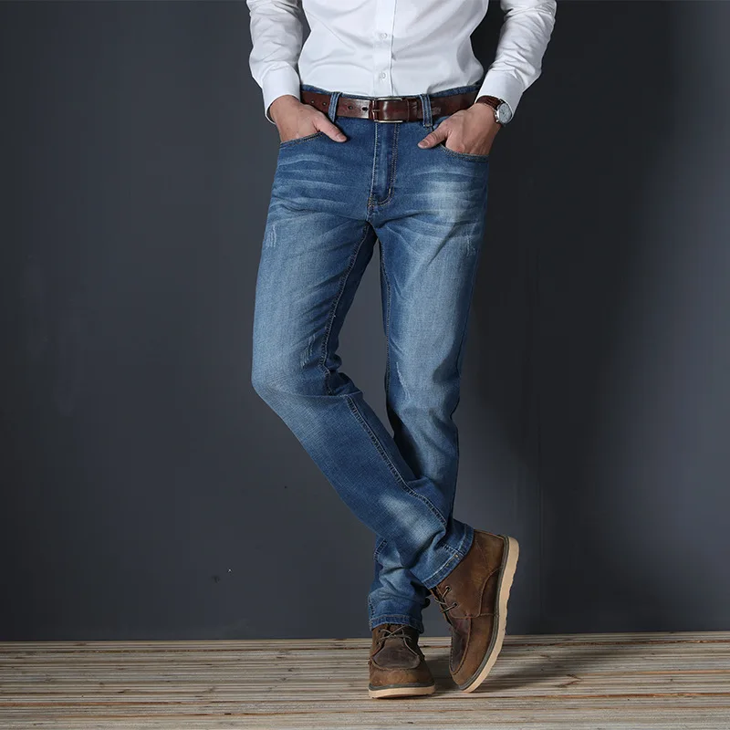Jeans Men Luxury Denim Pants Slim Straight Baggy Casual Pants Male jeans For Men Original Brand Business Fashion Man Trousers