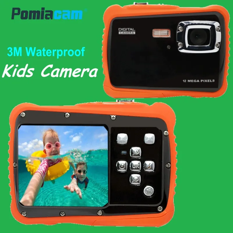 

3m Waterproof Kids camera 2.0" LCD 5MP HD Digital Camcorder Children Kids Birthday Gift Camera Mini Sports Camera For Swimming