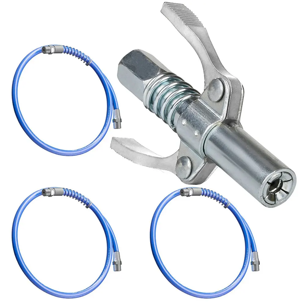Grease Gun Coupler 10000 PSI NPTI/8 Oil Pump Car Syringe Lubricant Tip Grease Nozzle for Repair Quick Release Grease Tip Tool